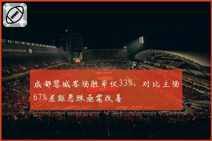 成都蓉城客场胜率仅33%，对比主场67%差距悬殊亟需改善
